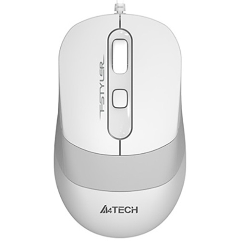 Mouse, Trackballs & Presenters - A4TECH FM10 White – Mouse cu fir USB, optic 1200 DPI