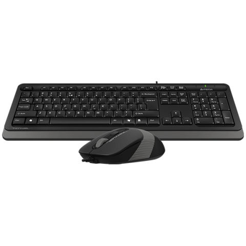 A4TECH Fstyler F1010 Grey – Kit tastatură 104 taste + mouse 1600 DPI, USB [1]