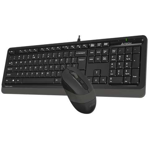 A4TECH Fstyler F1010 Grey – Kit tastatură 104 taste + mouse 1600 DPI, USB [2]