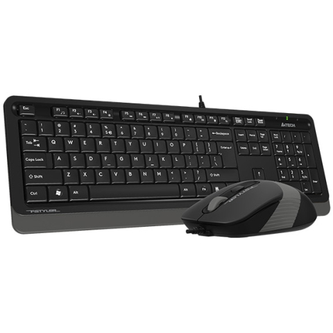 A4TECH Fstyler F1010 Grey – Kit tastatură 104 taste + mouse 1600 DPI, USB [3]