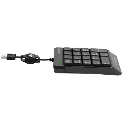 A4TECH Fstyler FK‑13‑GR – Tastatură numerică 18 taste, USB, cablu retractabil [3]