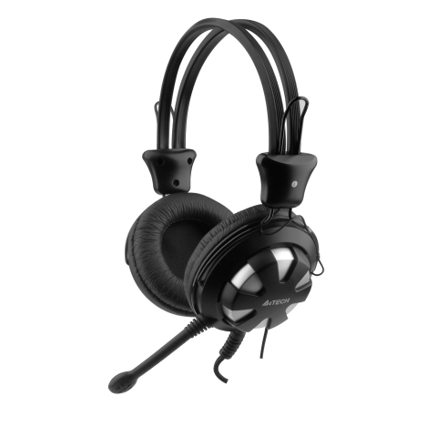 Căști Gaming & Consumer - A4TECH HS‑28‑2 – Căști multimedia cu fir, microfon pe braț, Jack 3.5 mm x2