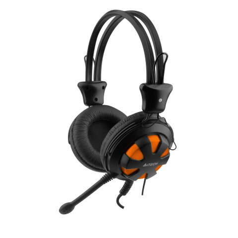 Căști Gaming & Consumer - A4TECH HS‑28‑3 – Căști multimedia cu fir, microfon pe braț, Jack 3.5 mm x2