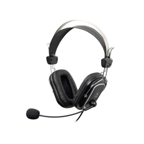 Casti PC - A4TECH HS‑50 – Căști multimedia cu fir, microfon pe braț, Jack 3.5 mm
