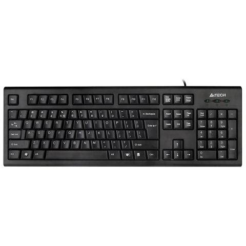 Tastaturi cu Fir - A4TECH KRS‑85‑USB – Tastatură cu fir, 104 taste, USB, taste concave A‑Shape