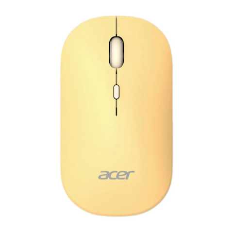 Mouse wireless - Acer AMR130 Gaming Yellow – Mouse wireless dual‑mode, 6 butoane, galben