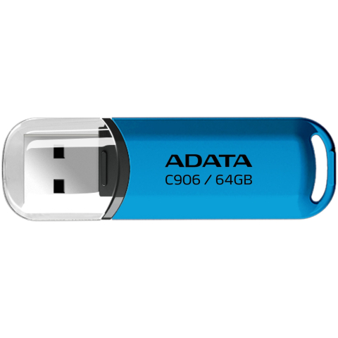 Componente - ADATA AC906 64GB – USB 2.0, cu capac, albastru