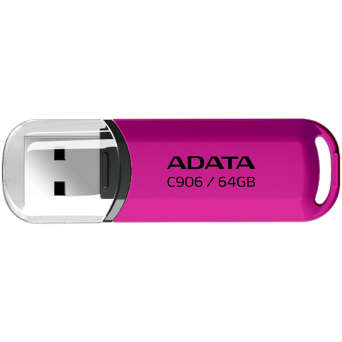 Componente - ADATA AC906 64GB – USB 2.0, cu capac, mov