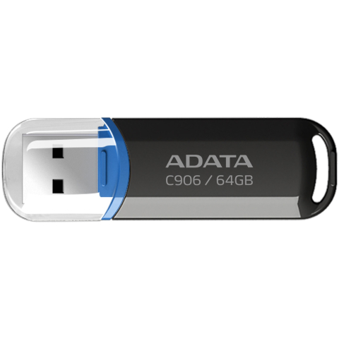 Componente - ADATA AC906 64GB – USB 2.0, cu capac, negru