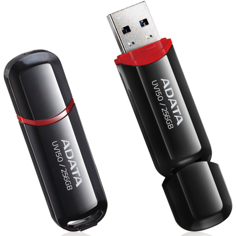 ADATA AUV150 256GB – USB 3.2 Gen1, cu capac, negru [1]
