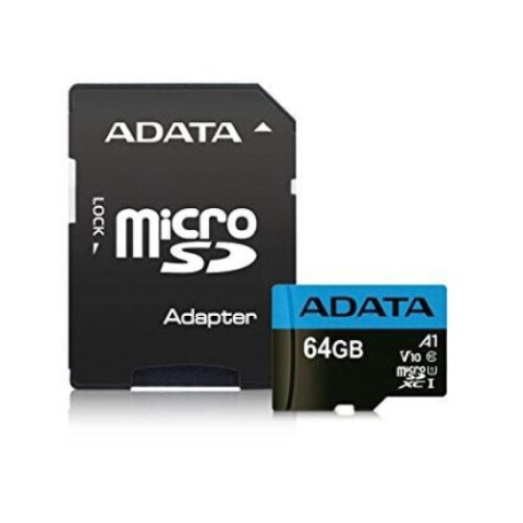 Memorii - ADATA MicroSDXC 64GB – Class 10, UHS‑I U1, 100MB/s, cu adaptor