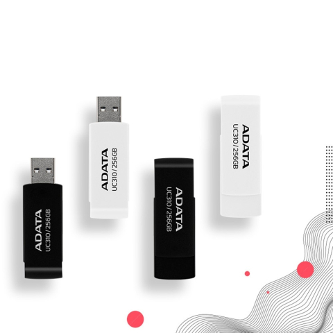 ADATA UC310 64GB – USB 3.2 Gen1, protecție slide laterală, alb [4]