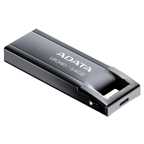 ADATA UR340 64GB – USB 3.2 Gen1, metalic, negru, 100MB/s [1]