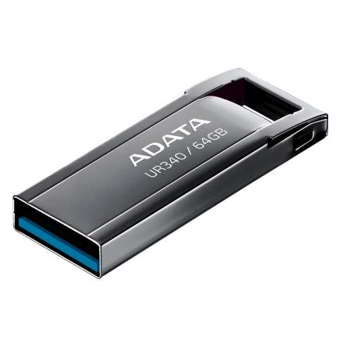 ADATA UR340 64GB – USB 3.2 Gen1, metalic, negru, 100MB/s [2]