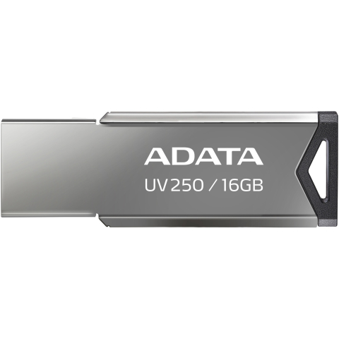 Componente - ADATA UV250 16GB – USB 2.0, metal, argintiu – AUV250‑16G‑RBK