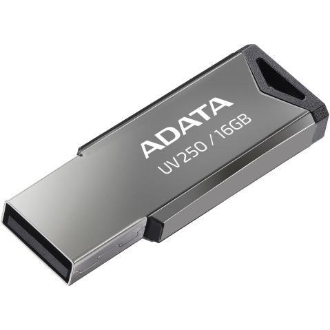 ADATA UV250 16GB – USB 2.0, metal, argintiu – AUV250‑16G‑RBK [1]