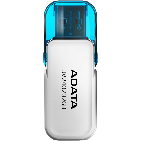 ADATA UV240 32GB – USB 2.0, cu capac, plastic, alb – AUV240‑32G‑RWH [1]
