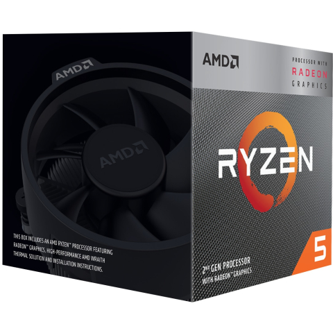 AMD Ryzen 5 3400G – 4C/8T, 4.2 GHz, Vega 11, 65W, AM4, BOXAMD Ryzen 5 3400G – 4C/8T, 4.2 GHz, Vega 11, 65W, AM4, BOX [1]
