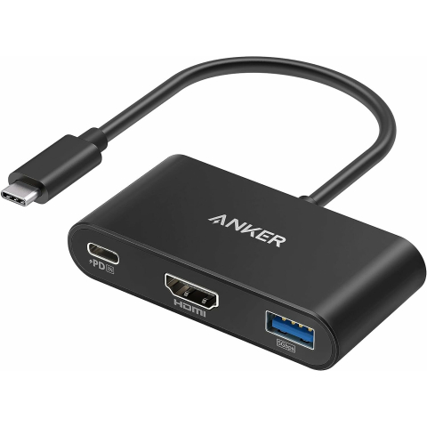 Cabluri Usb & Thunderbolt - Anker Docking Station 3‑in‑1 – HDMI 4K, USB 3.2 Gen1, PD 100W – A8339HA1