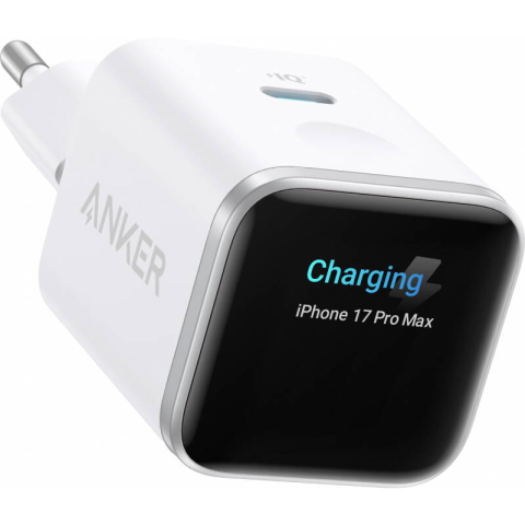 Încărcătoare & Powerbank - Anker Smart Display 45W – alimentator rețea fast charge, USB‑C, alb – A121DG21