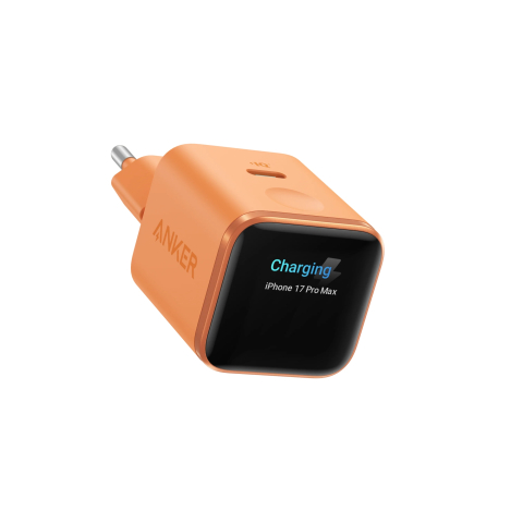 Încărcătoare & Powerbank - Anker Smart Display 45W – alimentator rețea fast charge, USB‑C, portocaliu – A121DGO1