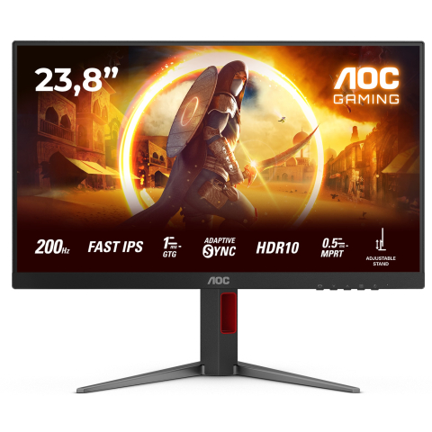 Monitoare Gaming & Consumer - AOC 24G4HA – Monitor Gaming 23.8″ IPS, Full HD, 100Hz