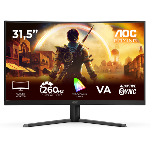 Monitoare Portabile - AOC C32G42ZE – Monitor Gaming 31.5″ VA, FHD, 260Hz, 0.3ms