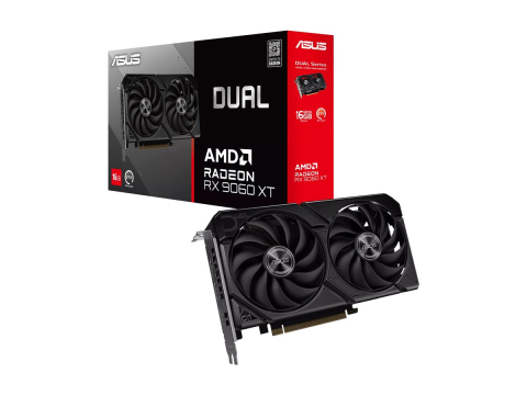 Plăci video - ASUS Dual Radeon RX 9060 XT – 16GB GDDR6, Dual‑Fan, RDNA 4