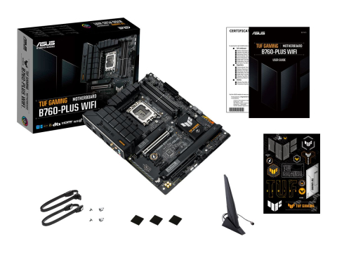 Plăci de Bază Intel - ASUS TUF GAMING B760‑PLUS WIFI – LGA1700, DDR5, PCIe 5.0, Wi‑Fi 6