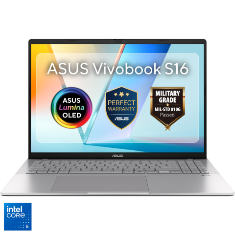 Laptop , PC, Tablete - ASUS Vivobook S 16 S3607VA – Intel Core 5 210H, 16″ WUXGA, 16GB DDR5