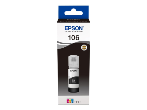 Cerneală & Cap de Printare - Epson 106 C13T00R140 – Photo Black, 70 ml, Original Ink Tank