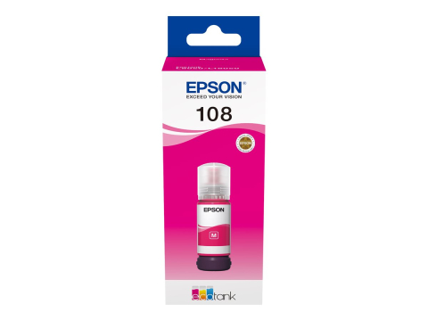 Imprimante, Scannere, Consumabile - Epson 108 Magenta C13T09C34A – Cerneală Originală, 70 ml, EcoTank/L‑Series