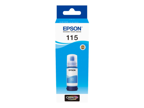 Imprimante, Scannere, Consumabile - Epson 115 EcoTank Cyan, Cerneală Originală 70 ml
