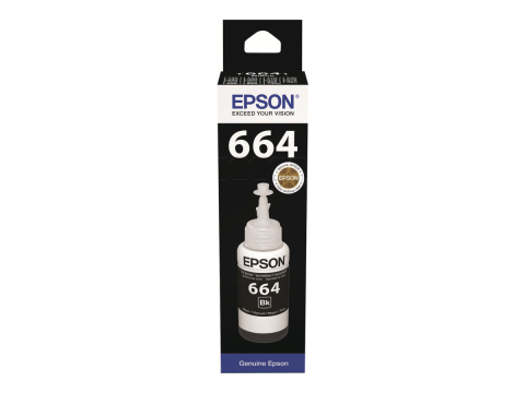 Imprimante, Scannere, Consumabile - Epson T6641 C13T66414A – Cerneală Black 70 ml EcoTank / L‑Series
