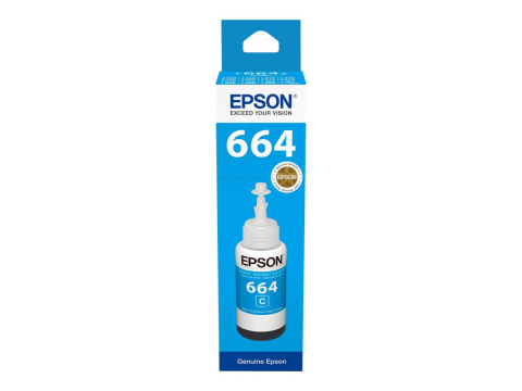Cerneală & Cap de Printare - Epson T6642 Cyan – Cerneală Originală EcoTank 70 ml
