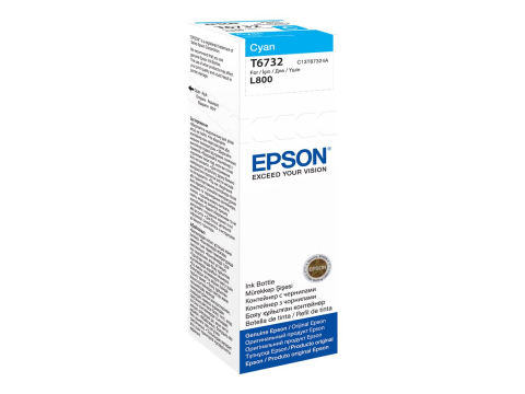 Imprimante, Scannere, Consumabile - Epson T6732 Cyan – C13T67324A, 70 ml, EcoTank