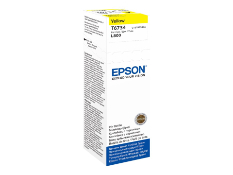 Imprimante, Scannere, Consumabile - Epson T6734 Yellow – C13T67344A, 70 ml, EcoTank