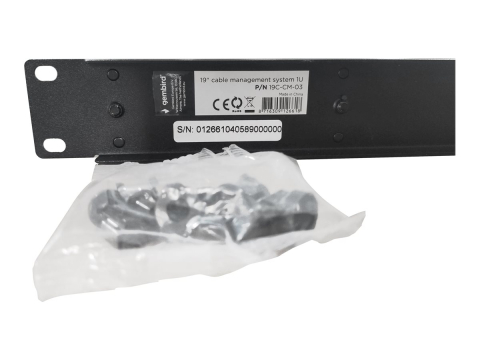 GEMBIRD 19C‑CM‑03 – Cable Management Panel 1U pentru Rack 19” [1]