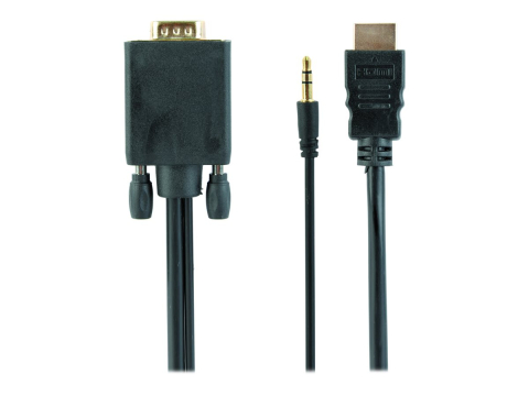 TV, Audio-Video & Multimedia - Gembird A‑HDMI‑VGA‑03‑10 – Adaptor HDMI → VGA + audio, 3 m