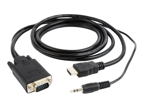 Gembird A‑HDMI‑VGA‑03‑10 – Adaptor HDMI → VGA + audio, 3 m [1]