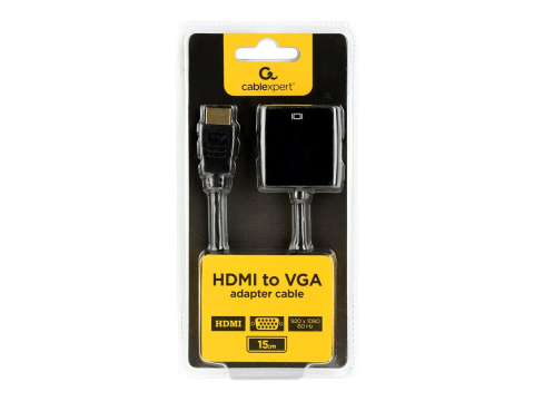 Gembird A‑HDMI‑VGA‑04 – Adaptor HDMI → VGA, 1920×1200, negru [2]