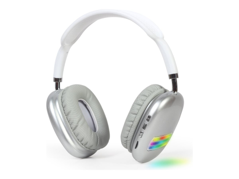 Casti PC - Gembird BHP‑LED‑02‑W – Căști Bluetooth Stereo Full‑Size, LED, White