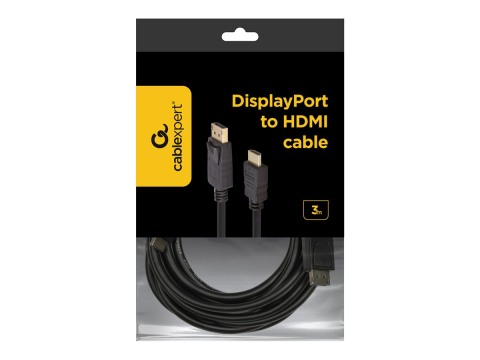 Gembird CC‑DP‑HDMI‑3M – Cablu DisplayPort → HDMI, 3m, shielded [2]