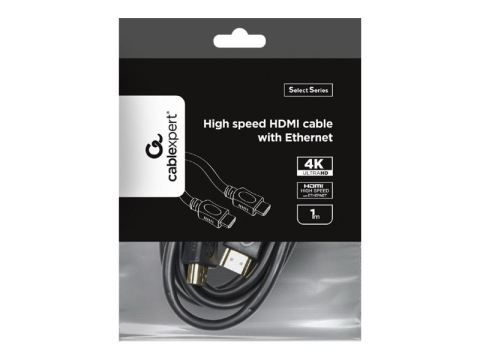 Gembird CC‑HDMI4L‑1M – Cablu HDMI v2.0, 1m, High Speed Ethernet, CCS [1]