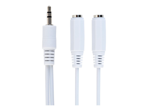 TV, Audio-Video & Multimedia - Gembird CCA‑415W – Splitter audio 3.5mm M → 2× F, 10 cm