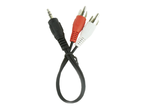 Gembird CCA‑458/0.2, Cablu Audio Jack 3.5mm la 2x RCA, 20 cm [2]