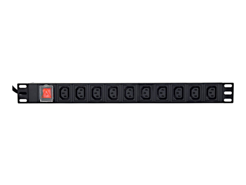 Server, Storage &  UPS - GEMBIRD EG‑PDU‑10C132C19 – PDU 1U, 10× C13, 16A, C19, 2m