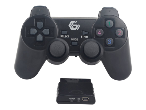 Gamepad-uri & Joystick-uri - Gembird JPD-WDV-01, Gamepad Wireless Dual Vibration PS2/PS3/PC