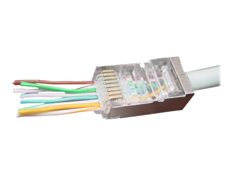 Network & Smart Home - GEMBIRD LC-PTF-01/100 Conectori RJ-45 FTP Pass-Through 100 buc.