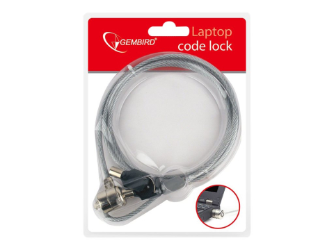 Gembird LK‑K‑01 – Cablu securitate laptop 1.8m, sistem cu cheie [1]
